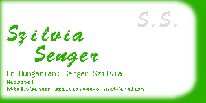 szilvia senger business card